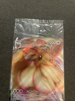 SEALED Eevee VMAX SWSH087 Black Star Promo Full Art Holo Pokemon TCG 2021 NM - Image 4