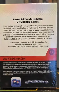 Pokemon Prismatic Evolutions Booster Bundle New Factory Sealed + FREE GIFT - Image 2
