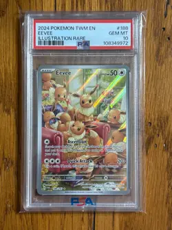 Pokemon Eevee 188/167 PSA 10 - Image 1