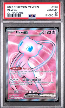 Pokemon Mew ex 193/165 Sv: Scarlet & Violet 151 Holo PSA 10 - Image 1