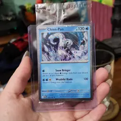 Pokemon Chien-Pao 057/182 SV04 Paradox Rift Regular Basic Wrathful Blade 120HP - Image 1