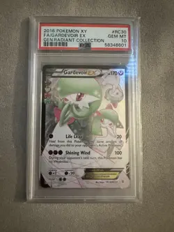 Pokemon 2016 Full Art Gardevoir EX RC30 PSA 10 Gem Mint Radiant Collection - Image 1