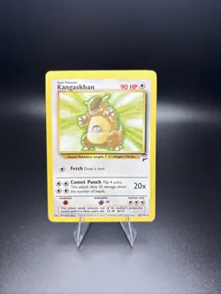 Pokemon Kangaskhan 26/130 Base Set 2 NON HOLO LP - Image 1