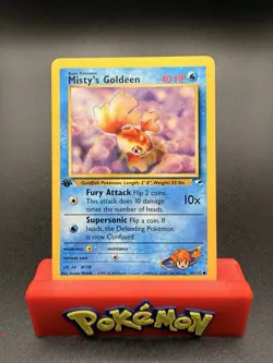 Misty's Goldeen 85/132 2000 Gym Heroes 1st Edition Pokemon Common LP - Image 1