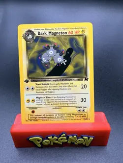 Pokemon TCG Dark Magneton 1st Edition 28/82 Team Rocket Rare Non-Holo Near Mint - Image 1