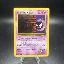 Pokemon TCG Sabrina's Gastly Gym Challenge 96/132 Common Unlimited - NM -j - Image 1