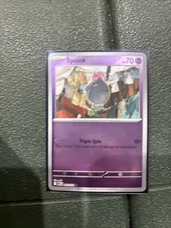 Pokemon TCG: Spoink 62/132, Mega Evolutions _ REVERSE HOLO - Image 1