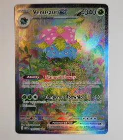 Venasaur EX Special Illustration Rare Pokemon 151 Near Mint - Image 1