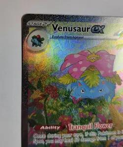 Venasaur EX Special Illustration Rare Pokemon 151 Near Mint - Image 3
