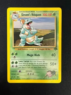 Giovanni's Nidoqueen - 23/132 - Rare - Unlimited Gym Challenge (LP) Pokemon - Image 1