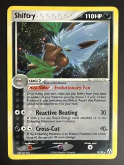 Shiftry 12/92 Holo Rare EX Legend Maker Vintage 2006 Pokemon TCG W/ Swirl NM - Image 1
