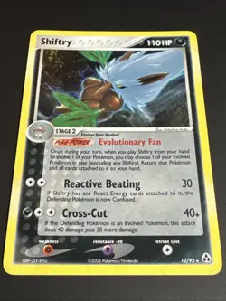 Shiftry 12/92 Holo Rare EX Legend Maker Vintage 2006 Pokemon TCG W/ Swirl NM - Image 3