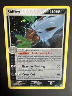 Shiftry 12/92 Holo Rare EX Legend Maker Vintage 2006 Pokemon TCG W/ Swirl NM - Image 4