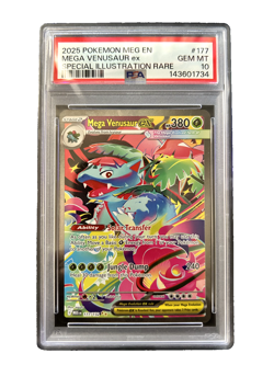 2025 POKEMON MEG EN-MEGA EVOLUTION #177 MEGA VENUSAUR EX PSA 10 - Image 1