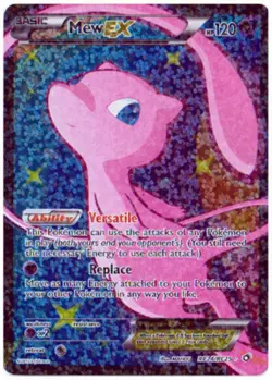 Heavily Played Mew-EX - RC24/RC25 - Full Art Ultra Rare Pokemon Legendary Treasu - Image 1