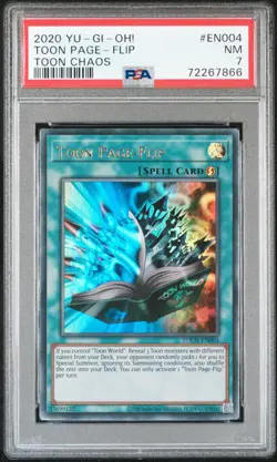 2020 Yu-gi-oh Toon Page-Flip TOCH-EN004 PSA 7 - Image 1