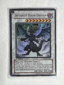 Infernity Doom Dragon TSHD-EN042 Ultimate Rare 1st Edition Yu-Gi-Oh! NM - Image 1
