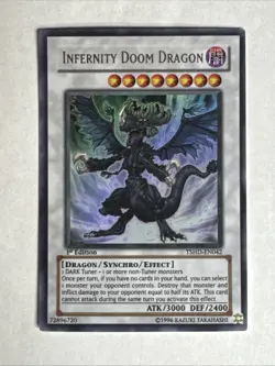 Infernity Doom Dragon TSHD-EN042 Ultimate Rare 1st Edition Yu-Gi-Oh! NM - Image 3