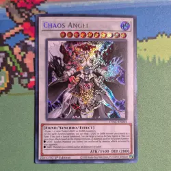 Yu-Gi-Oh! TCG Konami Chaos Angel CYAC-EN044 Cyberstorm 1st Ed Secret Rare - Image 1