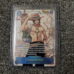 One Piece TCG Portgas D. Ace OP13-119 Alt Art SEC “Carrying On His Will” NM Foil - Image 1