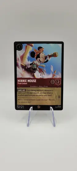 Disney Lorcana TCG: Minnie Mouse-Pirate Lookout 12/P2 - Cold Foil Promo - NM - Image 1