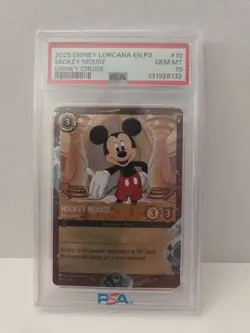 Disney Lorcana Mickey Mouse True Friend DVC Member Cruise Exclusive PSA 10 - Image 1
