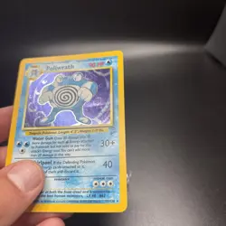 Poliwrath 15/130 Holo Rare Base Set 2 Pokemon Card Vintage Played Condition - Image 4