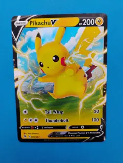 Pikachu V 086/264 - Fusion Strike - Ultra Rare Pokemon Card - Full Art - Image 1
