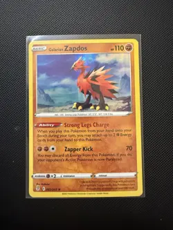 Galarian Zapdos (82/203) Holographic Pokemon card - Image 1