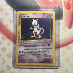 Pokemon Mewtwo Trading Card Base Set 10/102 Holographic Unlimited - Image 3
