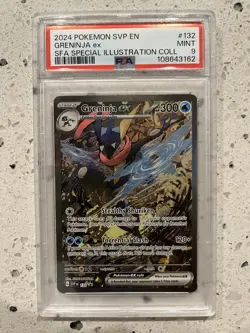 Greninja ex 132 Promo Holo Sv: Scarlet & Violet Pokemon TCG Card PSA 9 - Image 1