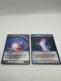 Chaotic Card : Calling Of Aa'une Rise & Strain Of The Tide Super Rare Mugic Card - Image 1