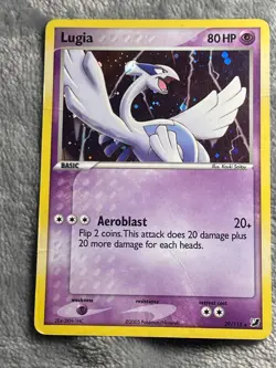 Lugia Cosmo Holo 29/115 Unseen Forces Pokemon Card - Image 1