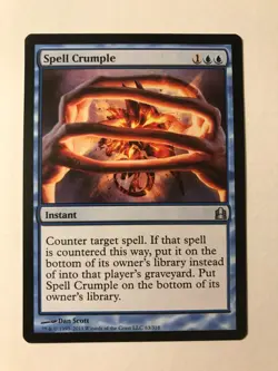 SPELL CRUMPLE Commander 2011 MTG Magic the Gathering NM - Image 1