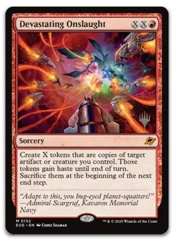 Devastating Onslaught #132 (NM) Edge of Eternities PPEOE Magic MTG - Image 1