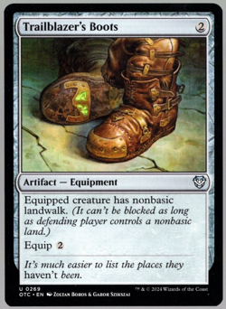 Trailblazer's Boots 0269 Non Foil Uncommon Thunder Junction MTG Near Mint - Image 1