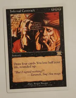 MTG Infernal Contract - Classic 6th Edition Regular - NM/MT Magic The Gathering - Image 1