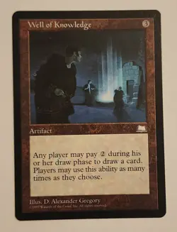 MTG Well of Knowledge - Weatherlight Regular - NM/MINT Magic The Gathering - Image 1