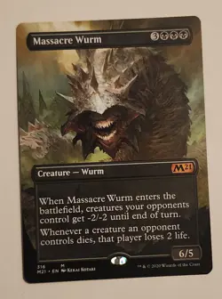 MTG Massacre Wurm (Borderless) - Core Set 2021 Regular - NM/MINT Magic - Image 1