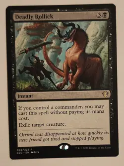 MTG Deadly Rollick - Commander 2020 Regular - NM/MINT Magic The Gathering - Image 1
