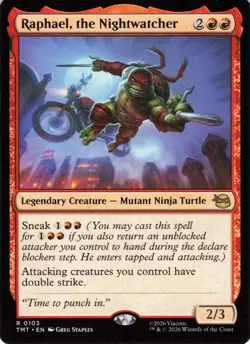 Magic: The Gathering Teenage Mutant Ninja Turtles Raphael, the Nightwatcher #103 - Image 1
