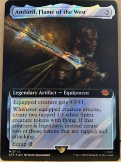 SURGE FOIL Anduril, Flame of the West / Flamme - LORD RINGS - englisch (nm +) - Image 1