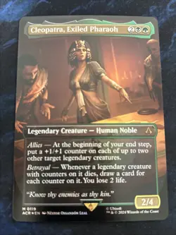 Cleopatra, Exiled Pharaoh (Borderless) Universes Beyond: Assassin's Creed Foil - Image 1