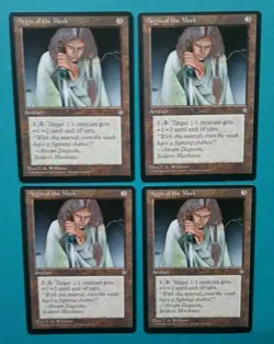 Magic the Gathering MTG Ice Age AEGIS OF THE MEEK X 4 VLP/EX Rare 1995! - Image 1