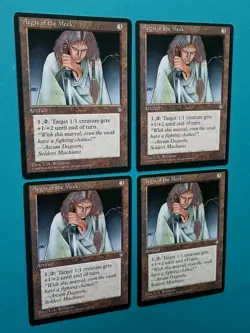 Magic the Gathering MTG Ice Age AEGIS OF THE MEEK X 4 VLP/EX Rare 1995! - Image 2