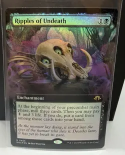 MTG Ripples of Undeath Extended Art Foil #455 Modern Horizons 3 Near Mint - Image 1