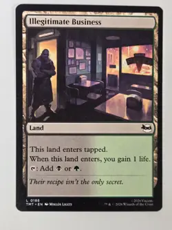 Illegitimate Business L Teenage Mutant Ninja Turtles 186 NM - Image 1