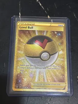 Level Ball 181/163 LP/NM Gold Secret Rare Pokemon Sword and Shield Battle Styles - Image 1
