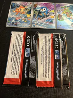 2026 POKEMON TCG 30TH ANNIVERSARY FIRST PARTNER SERIES 1 PROMOS + 2 SEALED PACKS - Image 3