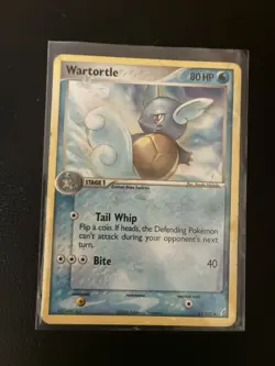 Pokemon TCG Wartortle EX Crystal Guardians 43/100 Regular Non-Holo Uncommon Card - Image 1